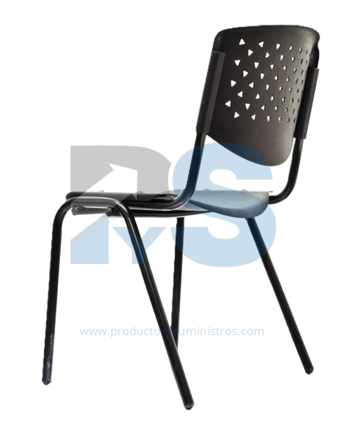 Silla Novaiso Eco Negra Estructura Negra XTA