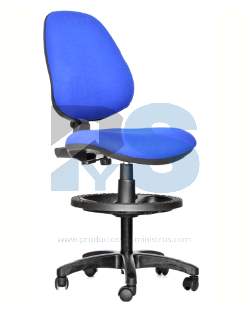  Silla Rudy Alta Cajero Reclinable 2 Palancas SX Tapizada en Tela