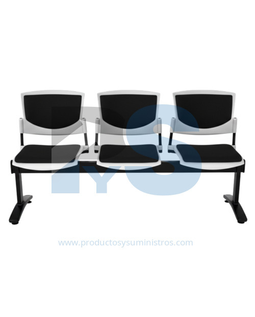 Silla Tándem Butterfly Tapizado Total Grupo 1 (3 Puestos) ENSAMBLADA