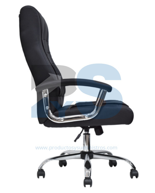 Silla Shiny SG Cuerina Negra Mecanismo LAP 2 Palancas ENSAMBLADA