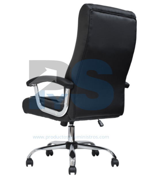 Silla Shiny SG Cuerina Negra Mecanismo LAP 2 Palancas ENSAMBLADA