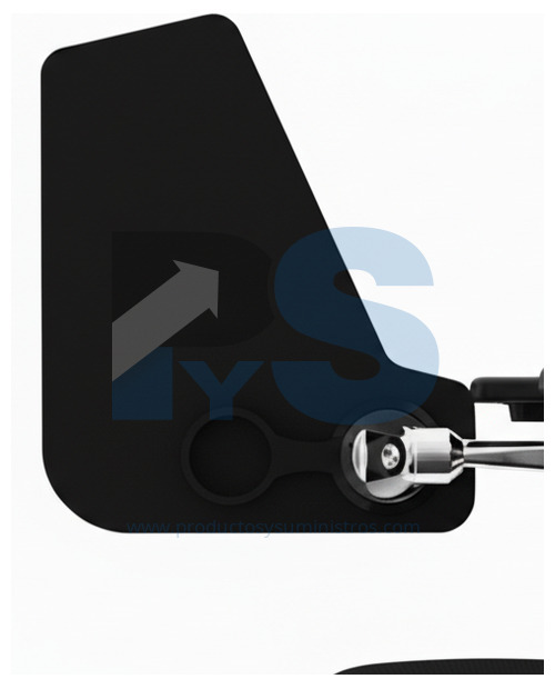 Silla Universitaria Foldy Negra con Tablero Estructura Cromada