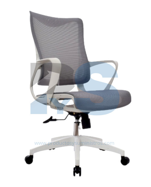 Silla Rigs Malla Espaldar MEDIO (Apoyo Cervical) Gris