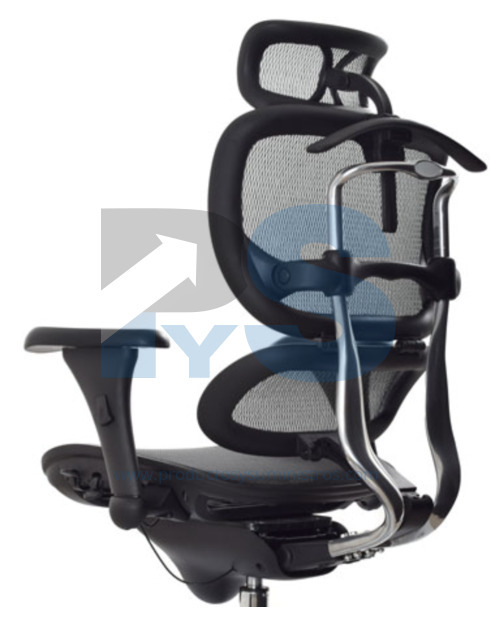 Silla Ergomesh en Malla con Cabecero GRIS ENSAMBLADA 