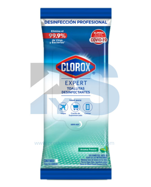 Toalla Desinfectante Clorox Expert Sachet x 30 Uds