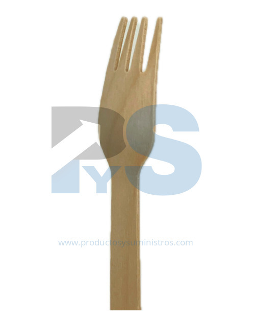 Tenedor en Madera x 20 Uds