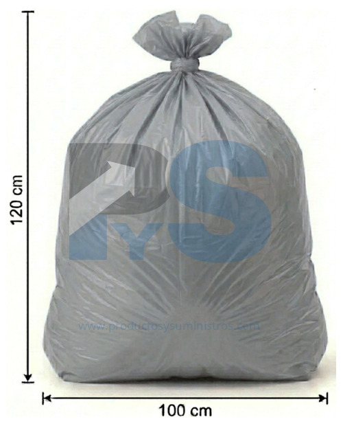 Bolsa de Basura Gris 100x120 Calibre 3 x 6 Unidades
