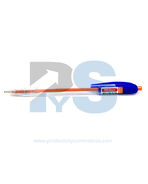Esfero Semi Gel Retractil Azul Offi-Esco OE-052F