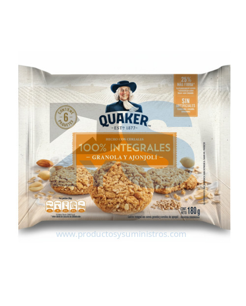 Galleta Quaker Granola y Ajonjolí x 6 Paquetes