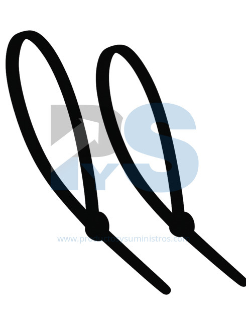 Amarres Plásticos NEGRO 35 cm x 100 Uds