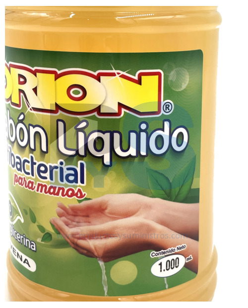 Jabón de manos ANTIBACTERIAL ORION x 1.000 cc AVENA