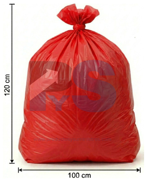 Bolsa de Basura Roja 100x120 x 6 Uds Calibre 3