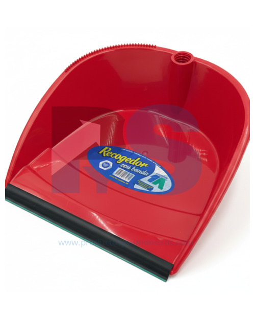 Recogedor Plástico con Banda Rojo SIN MANGO