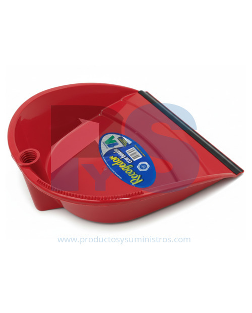 Recogedor Plástico con Banda Rojo SIN MANGO