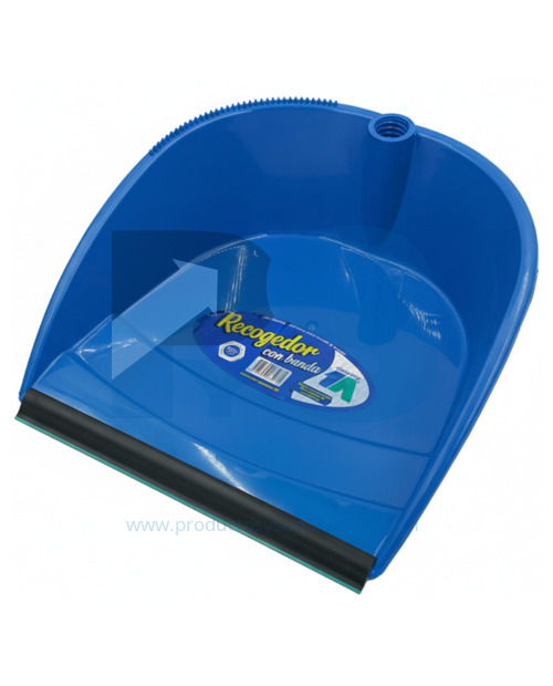 Recogedor Plástico con Banda Azul SIN MANGO