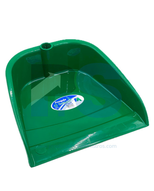 Recogedor Plastico Sin Banda Verde SIN MANGO