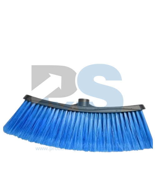 Escoba Italiana Azul Cerda Dura SIN MANGO