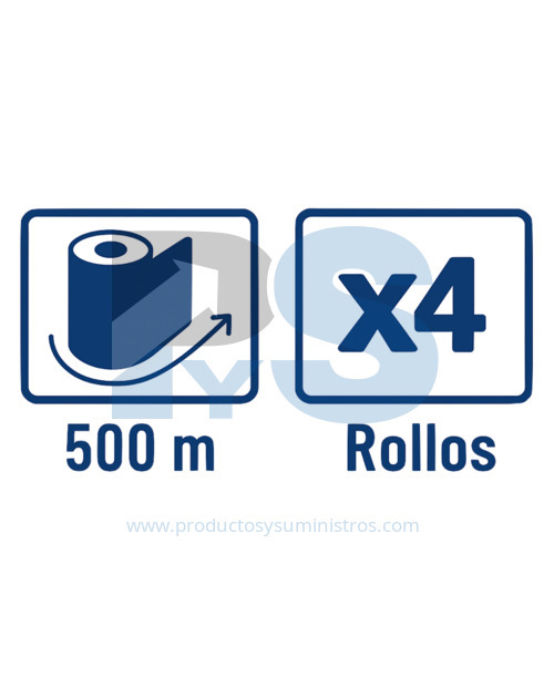 Papel Higiénico Jumbo Blanco Familia Ref.204054(71107) x4 rollos x500 Mts/Rollo