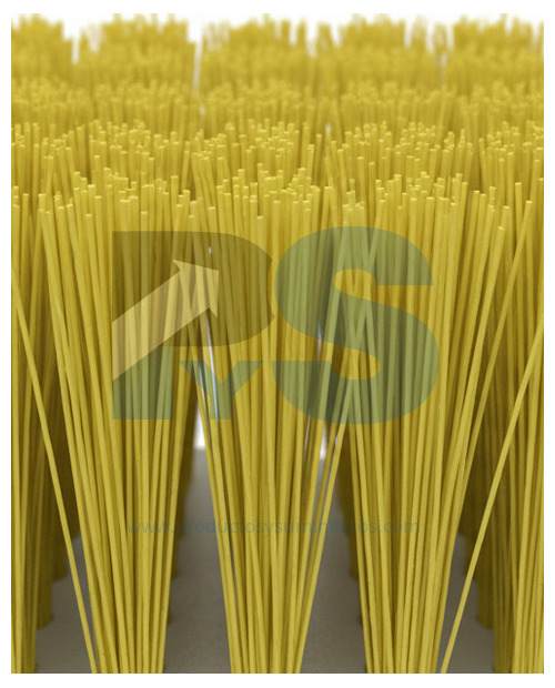 Escoba Italiana Amarilla Cerda Dura SIN MANGO