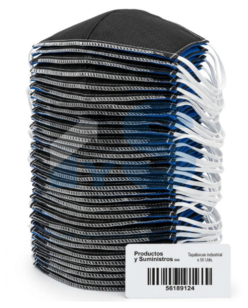 Tapabocas Industrial x 50 Uds