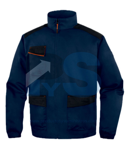 Chaqueta Tejida en Poliéster y Algodón AZUL Talla S Delta Plus M1VE2