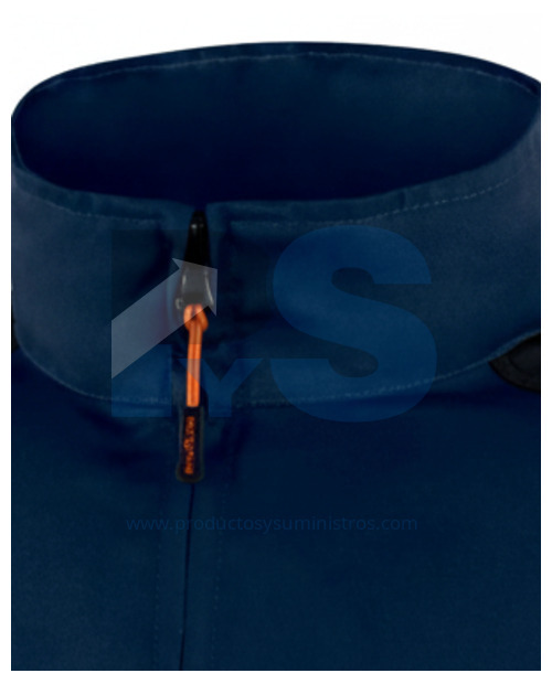 Chaqueta Tejida en  Poliéster y Algodón AZUL Talla S Delta Plus M1VE2