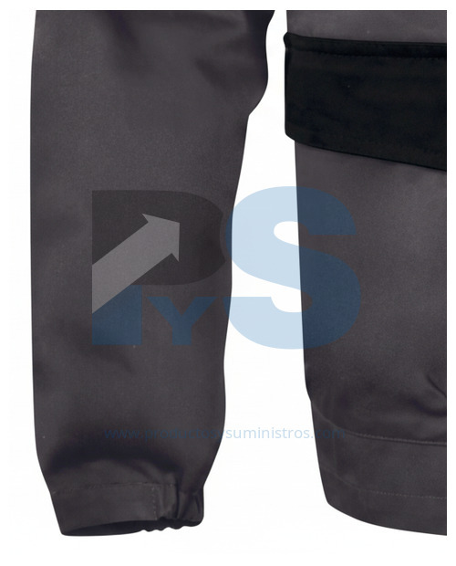 Chaqueta Tejida en Poliéster y Algodón GRIS Talla S Delta Plus M1VE2