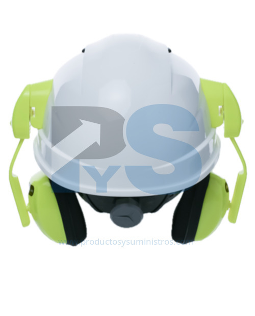 Antiruido para Casco de Obra Ajustables en Altura. Brazo y Orejeras ABS Alta Flexibilidad Color AMARILLO Delta Plus SUZUKA2 - SUZU2JAFL