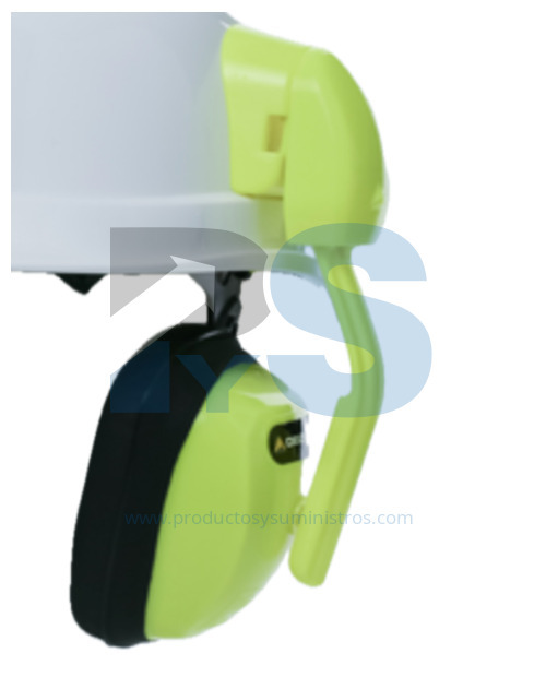 Antiruido para Casco de Obra Ajustables en Altura. Brazo y Orejeras ABS Alta Flexibilidad Color AMARILLO Delta Plus SUZUKA2 - SUZU2JAFL