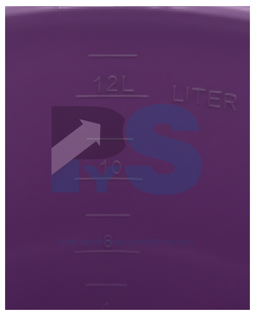 Balde 12 Litros Aforado Morado