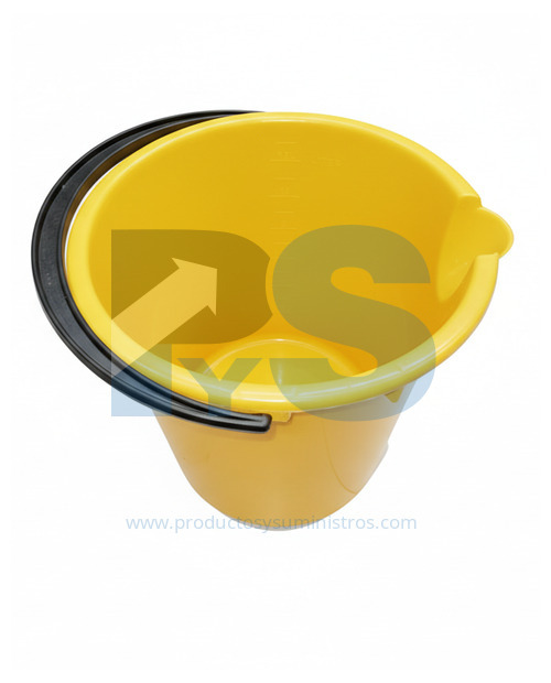 Balde 12 Litros Aforado Amarillo