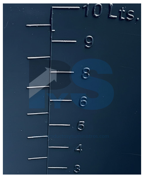 Balde 10 Litros Aforado Azul