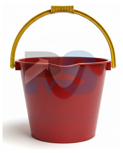 Balde 10 Litros Aforado Rojo