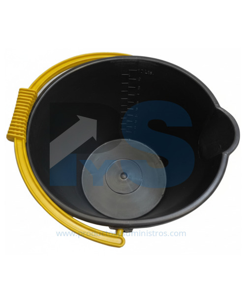 Balde 10 Litros Aforado Negro