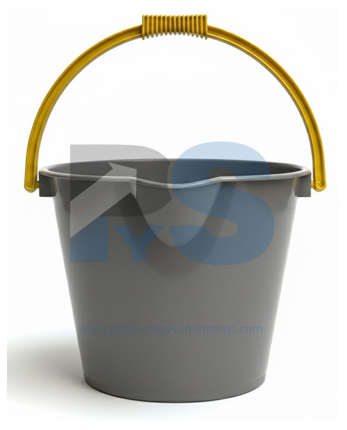 Balde 10 Litros Aforado Gris