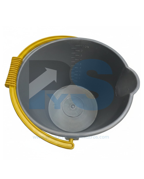 Balde 10 Litros Aforado Gris