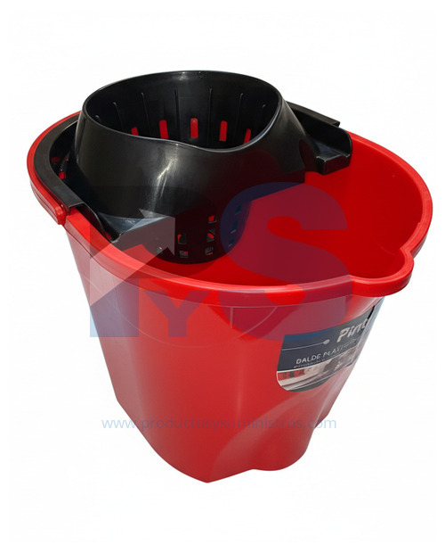 Balde con Exprimidor 12 Litros Fuller Rojo
