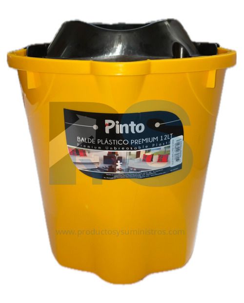 Balde con Exprimidor 12 Litros Fuller Amarillo