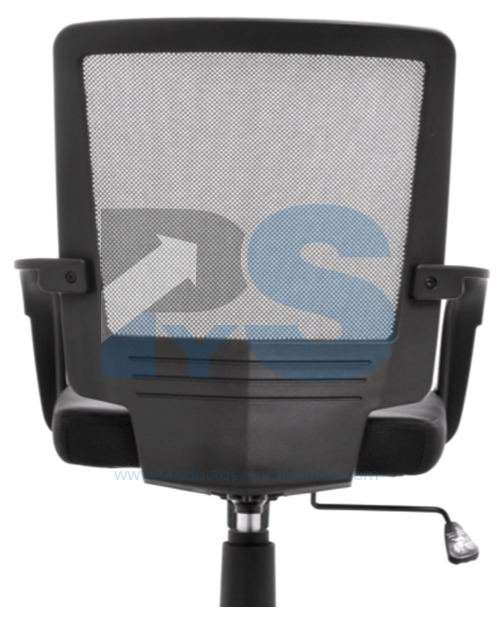 Silla Irlanda en Malla Negra con Base de Nylon SIN ENSAMBLAJE