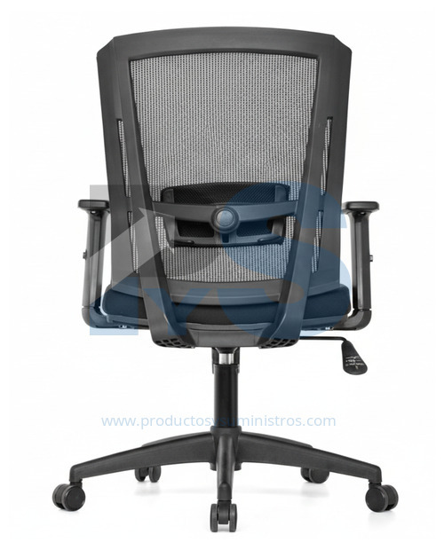 Silla Delphi 2 NEGRA Sin Cabecero con Mecanismo Syncro 4 Bloques + Brazos Regulables + Base de Nylon SIN ENSAMBLAJE