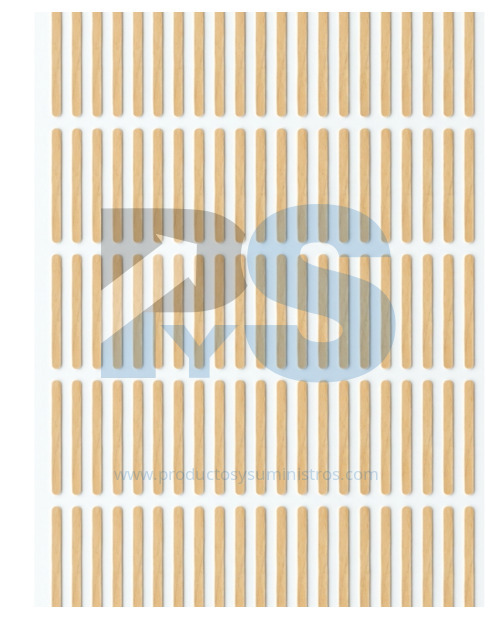 Mezclador Plano en Madera El Sol 11cm x 500 Uds