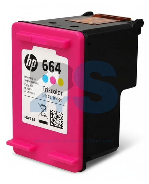 Cartucho de Tinta HP 664 Tricolor