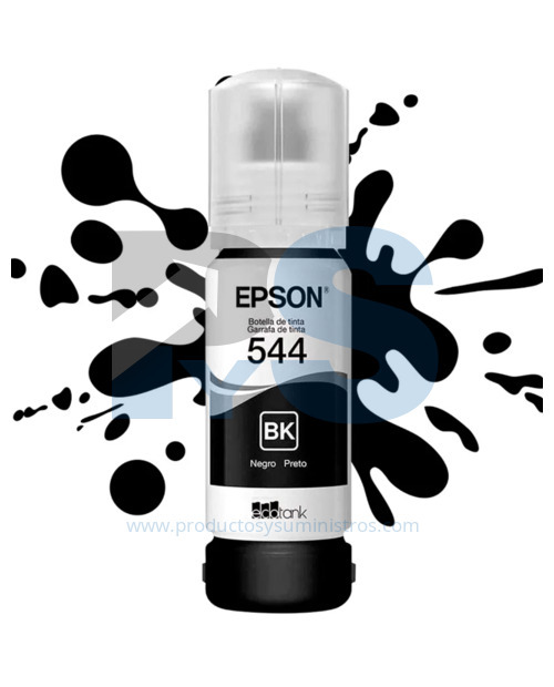 Tinta Botella Epson T544 Negra