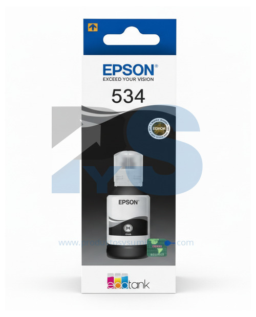 Tinta Botella Epson T534 Negra