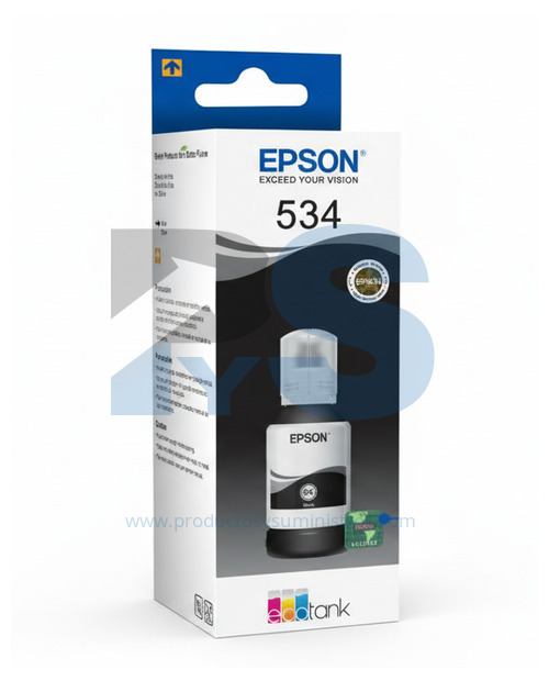 Tinta Botella Epson T534 Negra