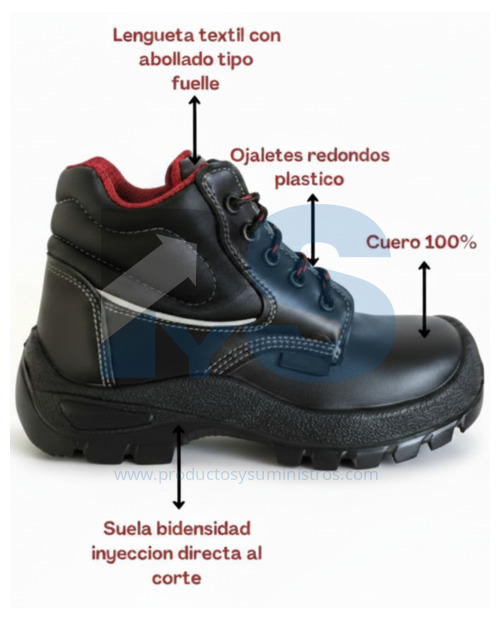 Bota de Seguridad Negra Ref 720