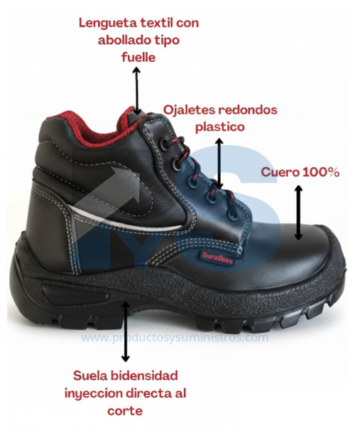 Bota de Seguridad Negra Ref 720 Talla 37