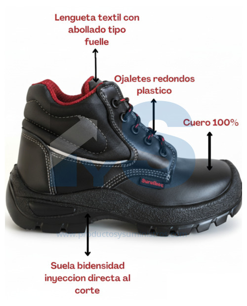 Bota de Seguridad Negra Ref 720 Talla 40