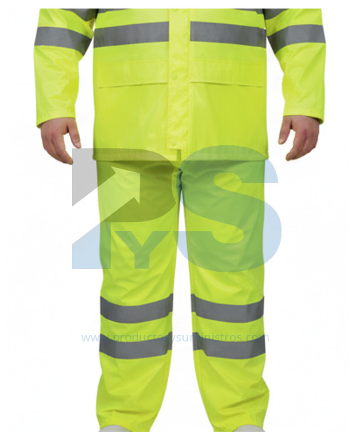 Conjunto de Lluvia Amarillo de Poliéster/PVC - Delta Plus EN400LVJAXG Talla XL