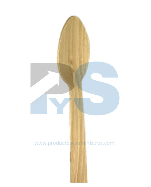 Cuchara en Madera 14 cm x 20 Uds